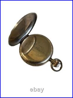 Antique Thomas Russell Sons Liverpool Pocket Watch Hunter 10k Gold Fill Case