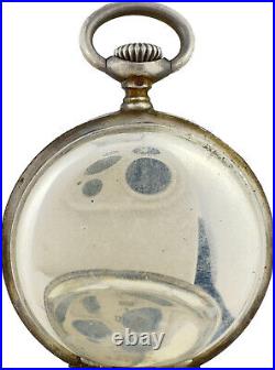 Antique Tiffany & Co. Pocket Watch Case for 33.3mm. 935 Sterling Silver w Dial