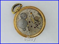 Antique Train Case Waltham Swiss Pocket Watch 16S 17j