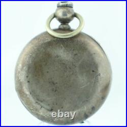Antique Unbranded Hunter Pocket Watch Case for 18 Size Key Wind Coin Silver