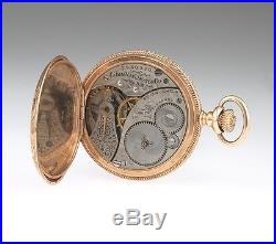 Antique Victorian 14k Gold Elgin Hunters Case Pocket Watch Works 35 Grams