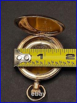 Antique Victorian C1890's Jas Boss 14k GF Hunter Empty Pocket Watch Case Signed
