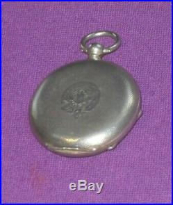 Antique Victorian High Grade Fine Sterling Silver Pocket Watch J W Benson Case