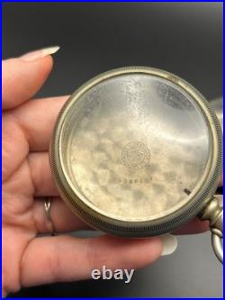 Antique Victorian Pocket Watch Case Lot Illinois Nickel Silver Fahys 1884