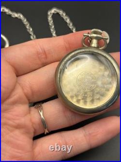 Antique Victorian Pocket Watch Case Lot Illinois Nickel Silver Fahys 1884