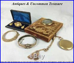 Antique Victorian Pocket Watch Chain & Tassels in Superb Watch Case, Box