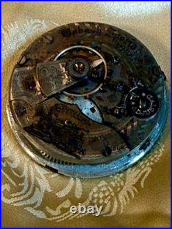 Antique WABASH SPECIAL Swiss POCKET WATCH MOVEMENT ONLY No Case/Key REPAIR PARTS