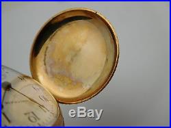 Antique WALTHAM Solid 14k Gold Ladies Pocket Watch HUNTER CASE 15 Jewels
