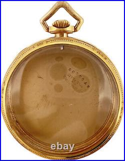 Antique Wadsworth Fancy Beaded Pocket Watch Case 12 Size 10k GF Near Mint #2