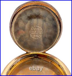 Antique Wadsworth Hunter Pocket Watch Case for 16 Size Gold Filled w Guilloche