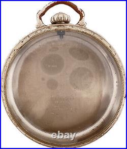 Antique Wadsworth Pocket Watch Case 12 Size 10k White Gold Filled Fixed Bow