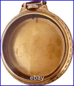 Antique Wadsworth Railroad Pocket Watch Case for 16 Size 10k GF Bar Over Crown