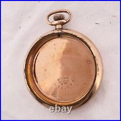 Antique Wadsworth Rambler Open Face Pocket Watch Case for 12 Size Gold Filled