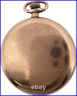 Antique Wadsworth Rambler Open Face Pocket Watch Case for 12 Size Gold Filled