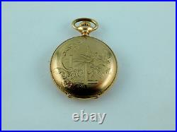 Antique Waltham 0 Size Rare Fahys Medical Hunter Case Pocket Watch C. 1901