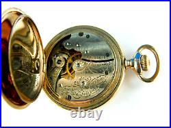 Antique Waltham 0 Size Rare Fahys Medical Hunter Case Pocket Watch C. 1901