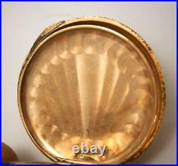 Antique Waltham 14K Yellow Gold Pocket Watch in Hunter Case from 1893-1902