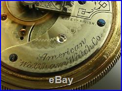 Antique Waltham 18s high grade 15 ruby jewel pocket watch. Amazing case. 1887