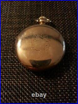 Antique Waltham 23 Jewel Rail Road Grade Vanguard Pocket Watch Serviced gf case