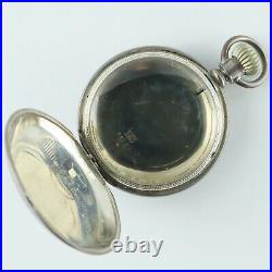 Antique Waltham 2 1/2 Hunter Pocket Watch Case for 18 Size Sterling Silver