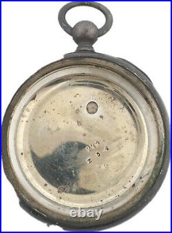 Antique Waltham 2 1/2 Oz Pocket Watch Case for 18 Size Key Wind Coin Silver