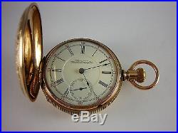 Antique Waltham Early Vanguard 18s 17 jewel Hunter case Rail Road pocket watch