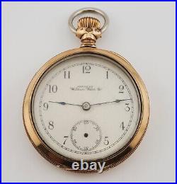 Antique Waltham Grade 20 Pocket Watch Gold Filled Case Award Watch 1898