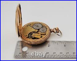 Antique Waltham Grade 20 Pocket Watch Gold Filled Case Award Watch 1898