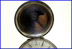 Antique Waltham Grade E 6s Pocket Watch Coin Silver Case Runs Intermittent