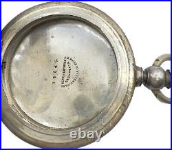 Antique Waltham Hunter Pocket Watch Case for 18 Size Key Wind Sterling Silver