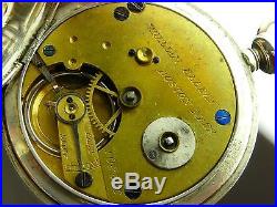 Antique Waltham Model 1859 Civil War 18s key wind pocket watch. Eagle case. 1864