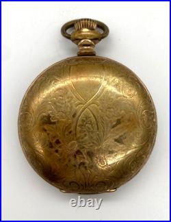 Antique Waltham P. S. Bartlett Pocket Watch 14K Gold Filled Hunter Case 1888