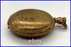 Antique Waltham P. S. Bartlett Pocket Watch 14K Gold Filled Hunter Case 1888