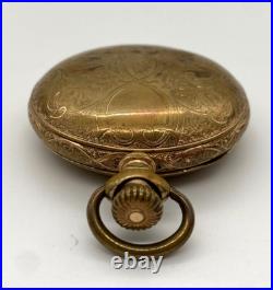 Antique Waltham P. S. Bartlett Pocket Watch 14K Gold Filled Hunter Case 1888