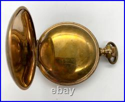 Antique Waltham P. S. Bartlett Pocket Watch 14K Gold Filled Hunter Case 1888