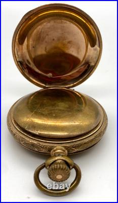 Antique Waltham P. S. Bartlett Pocket Watch 14K Gold Filled Hunter Case 1888