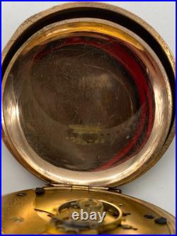 Antique Waltham P. S. Bartlett Pocket Watch 14K Gold Filled Hunter Case 1888