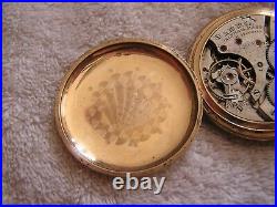 Antique Waltham Pocket Watch 15 jewels Fortune Case