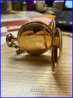 Antique Waltham Pocket Watch A. W. C. Co 14k Gold Case Working