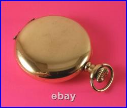 Antique Waltham Pocket Watch Gold Fill Hunter Case 7 Jewels 6 Size Ca. 1896