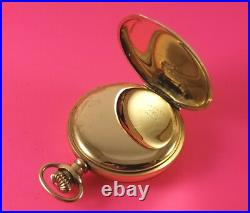 Antique Waltham Pocket Watch Gold Fill Hunter Case 7 Jewels 6 Size Ca. 1896