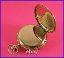 Antique Waltham Pocket Watch Gold Fill Hunter Case 7 Jewels 6 Size Ca. 1903