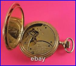 Antique Waltham Pocket Watch Gold Fill Hunter Case 7 Jewels 6 Size Ca. 1903