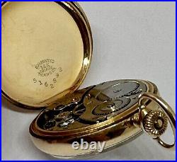 Antique Waltham Pocket Watch Ladies Solid 14K Gold Double Case