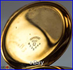 Antique Waltham Pocket Watch Size 12, 14k Solid Gold Fancy Engraved Case RUNS