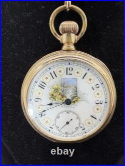 Antique Waltham Pocket Watch Survey Champion Gold Filled Case -c. 1900
