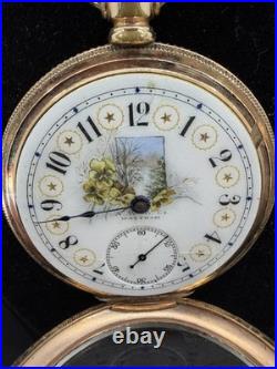 Antique Waltham Pocket Watch Survey Champion Gold Filled Case -c. 1900