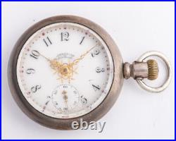 Antique Waltham Pocket Watch for restoration 16S 15J with No. 1 Coin Silver Case