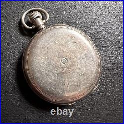 Antique Waltham USA Pocket Watch 1919 Birmingham Sterling Silver Case As Found