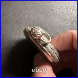 Antique Waltham USA Pocket Watch 1919 Birmingham Sterling Silver Case As Found